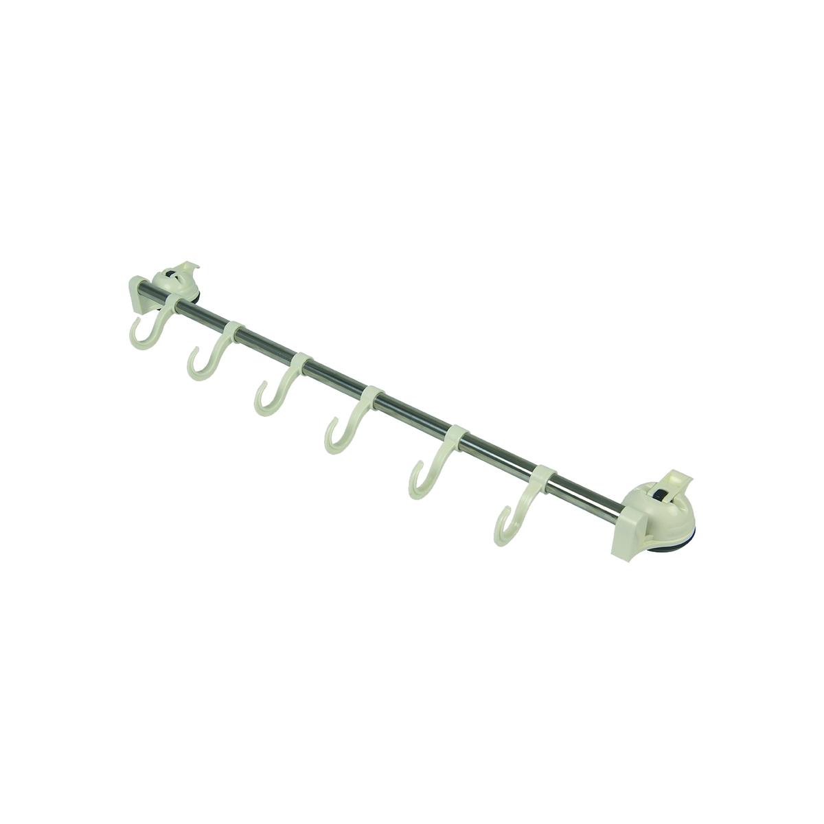 Stange mit 6 Haken und Saugnäpfen