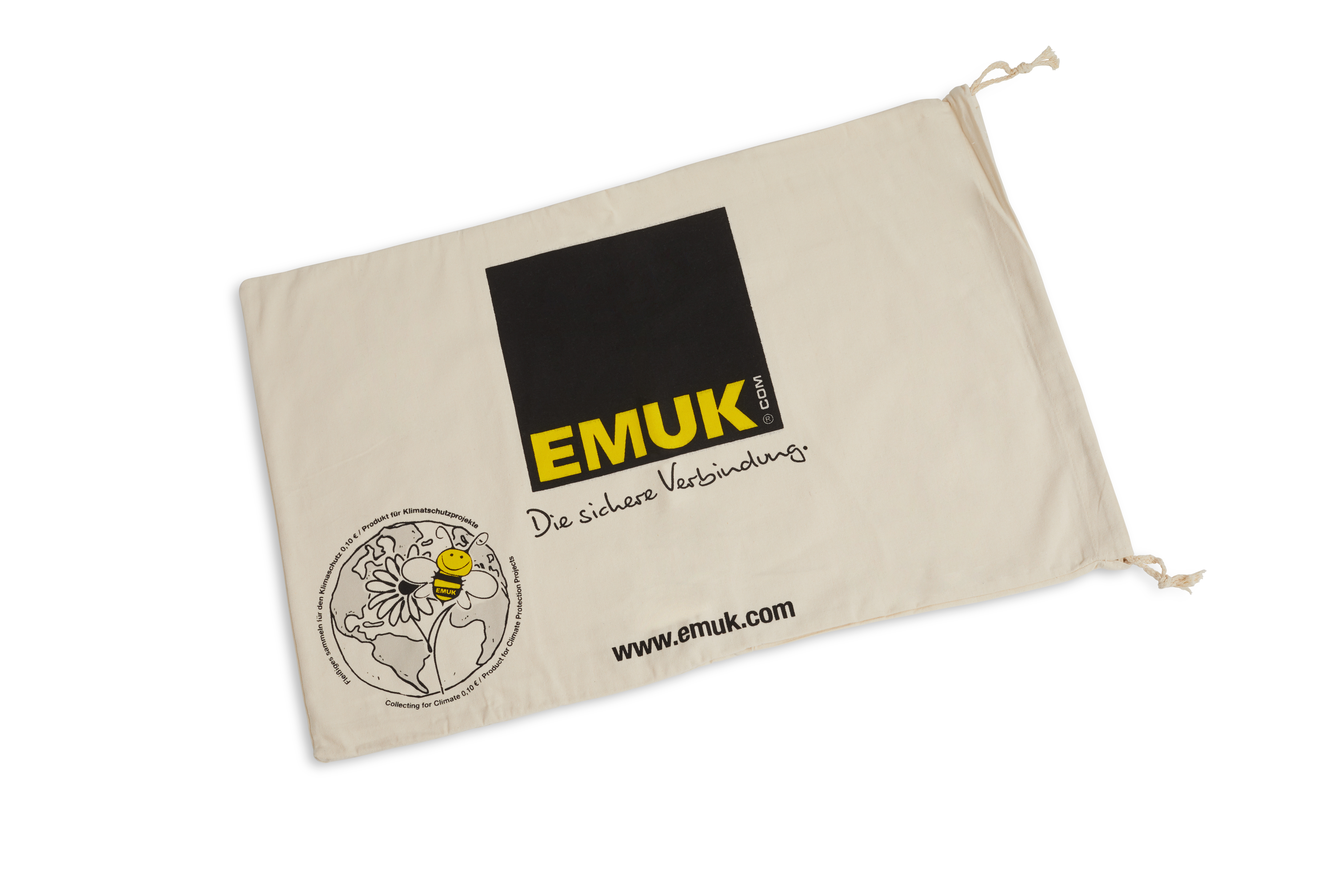 Aufbewarungsbeutel für Airlift/Spezial mit EMUK Logo und Biene