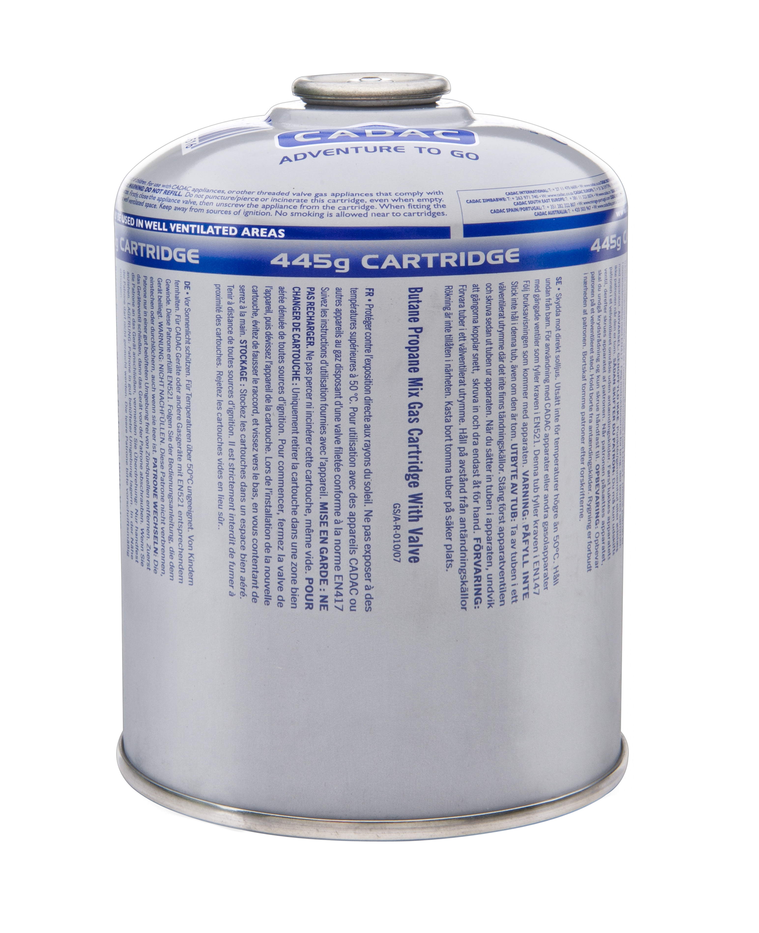 Gascartridge 445 g. EN417